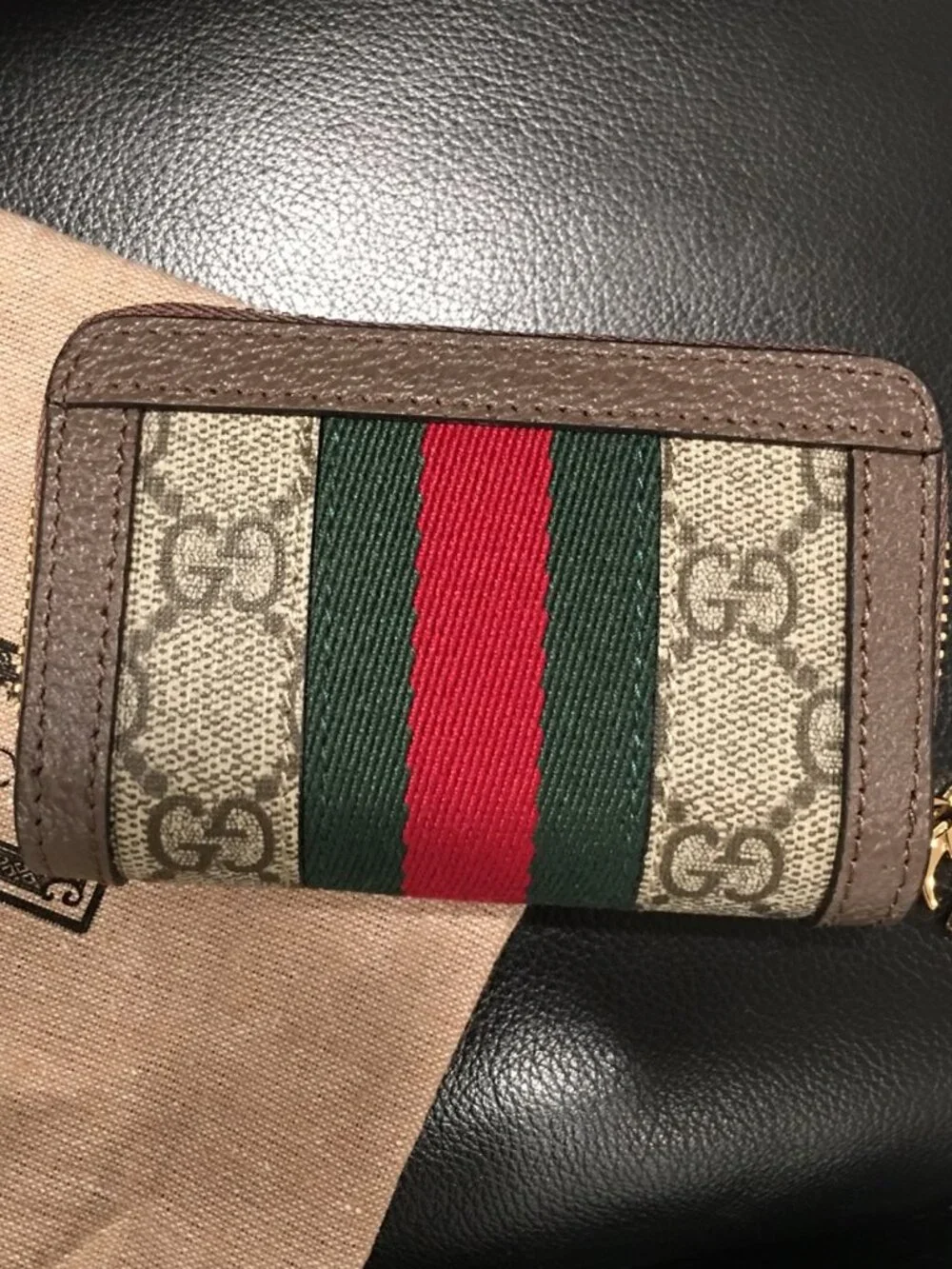 Gucci GG Supreme Ophidia Coin Purse with Key Chain - Picture 2 of 4